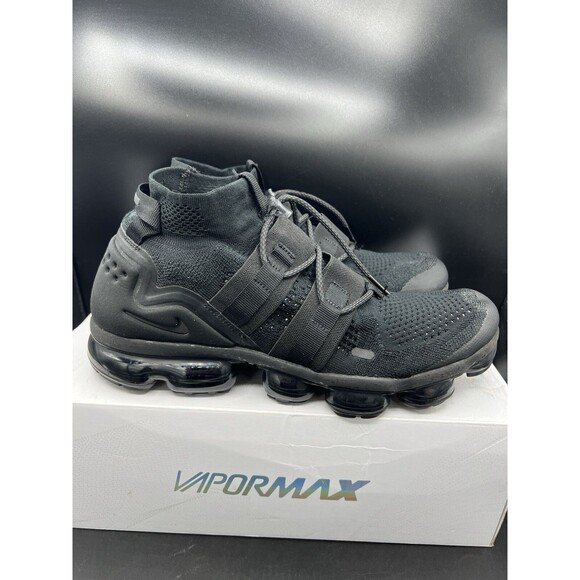 Nike Air Vapormax Flyknit Utility Triple Black Mens SZ 12 (AH6834-001) OG ALL main image 5